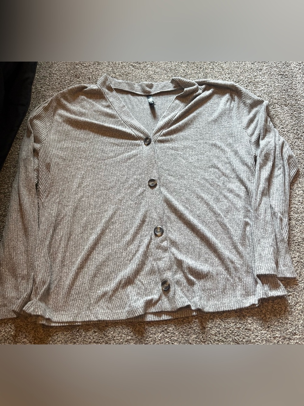 Women’s torrid Gray Ribbed Matching Sleep Set, Size 2
